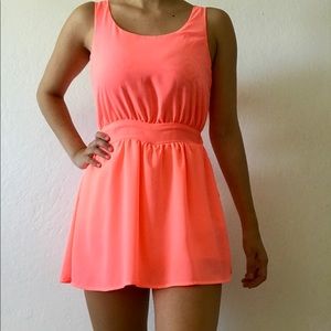 Women's pink sleeveless dress
